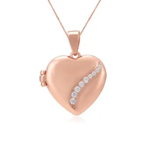 Minimal Glow Rose Gold Plated Heart Pendants