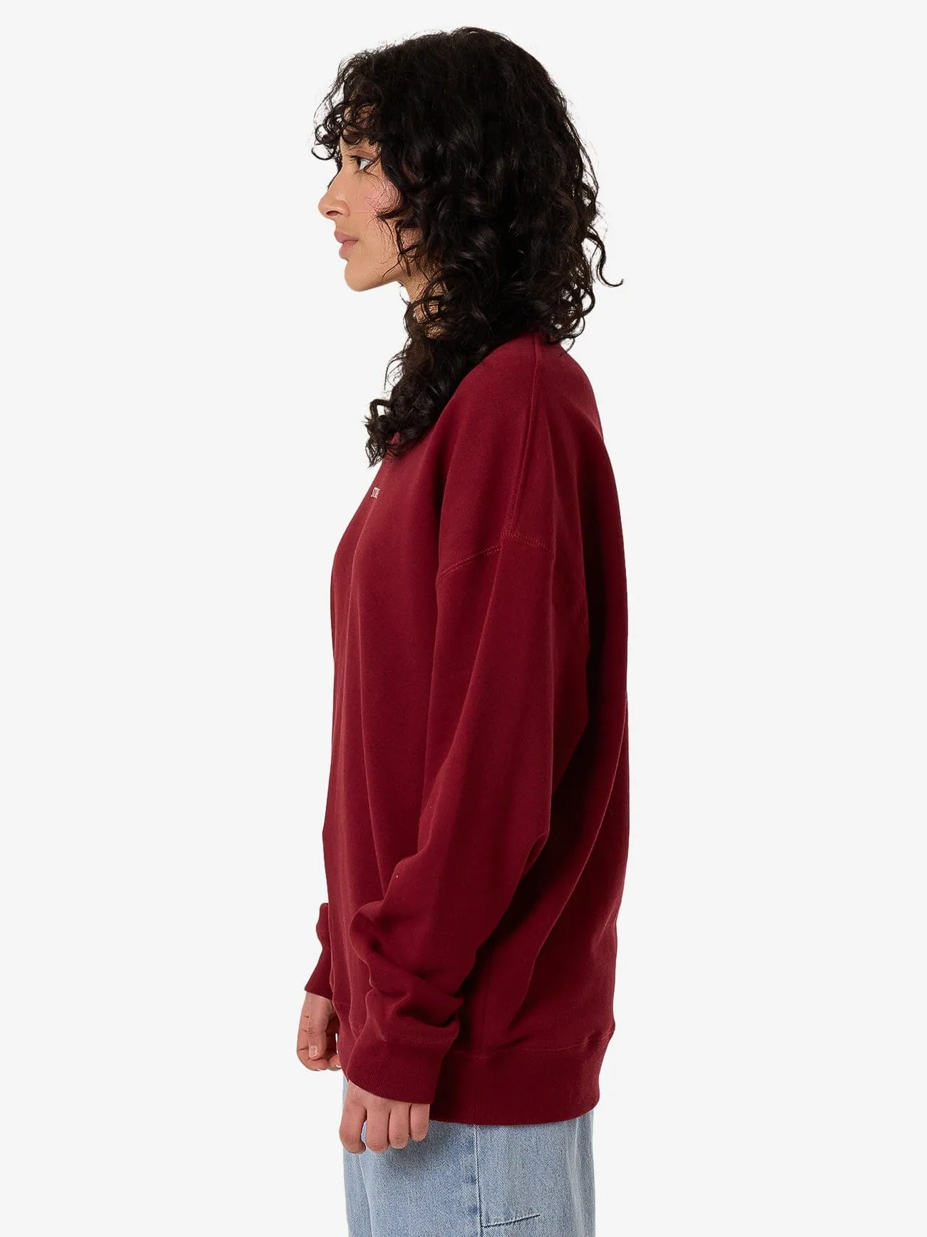 Minimal Thrills Slouch Crew - Cabernet