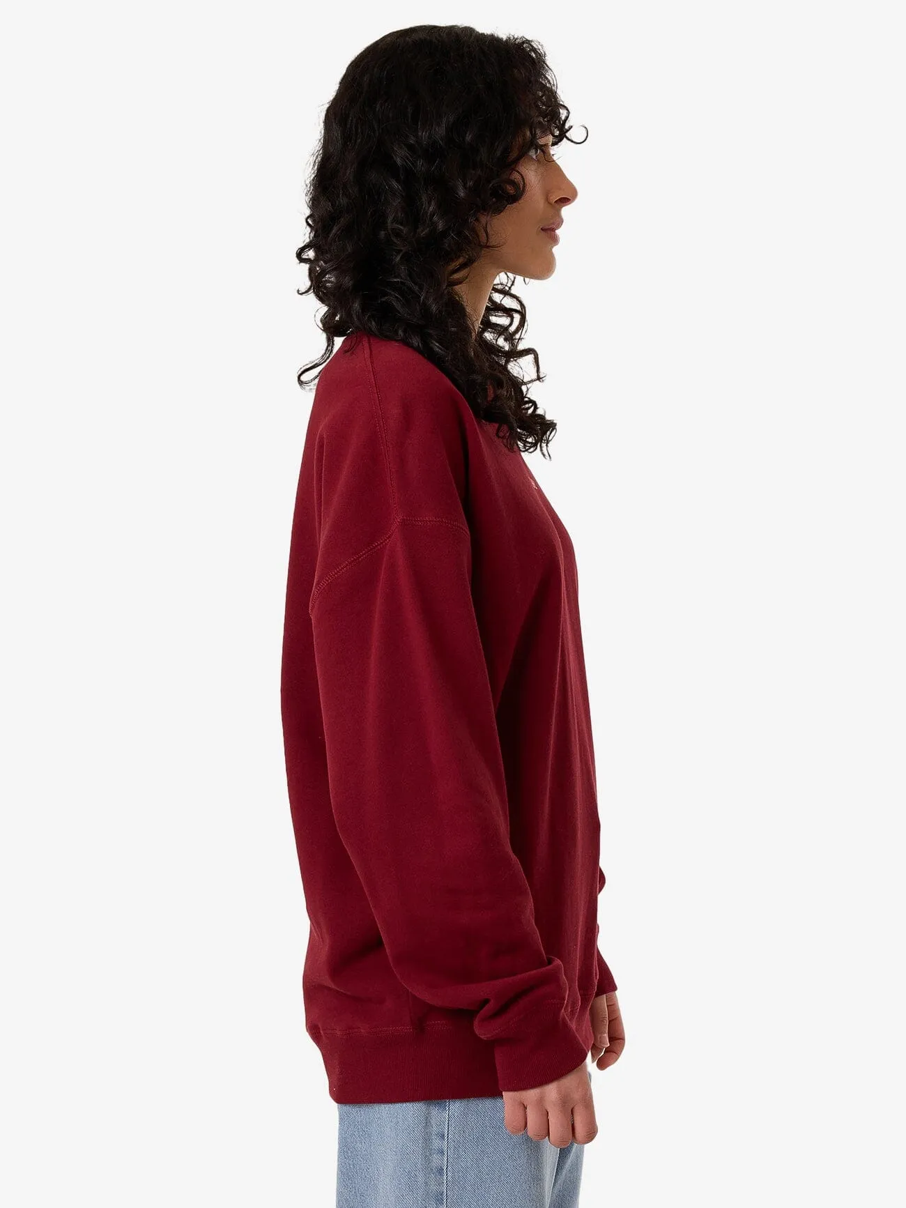 Minimal Thrills Slouch Crew - Cabernet