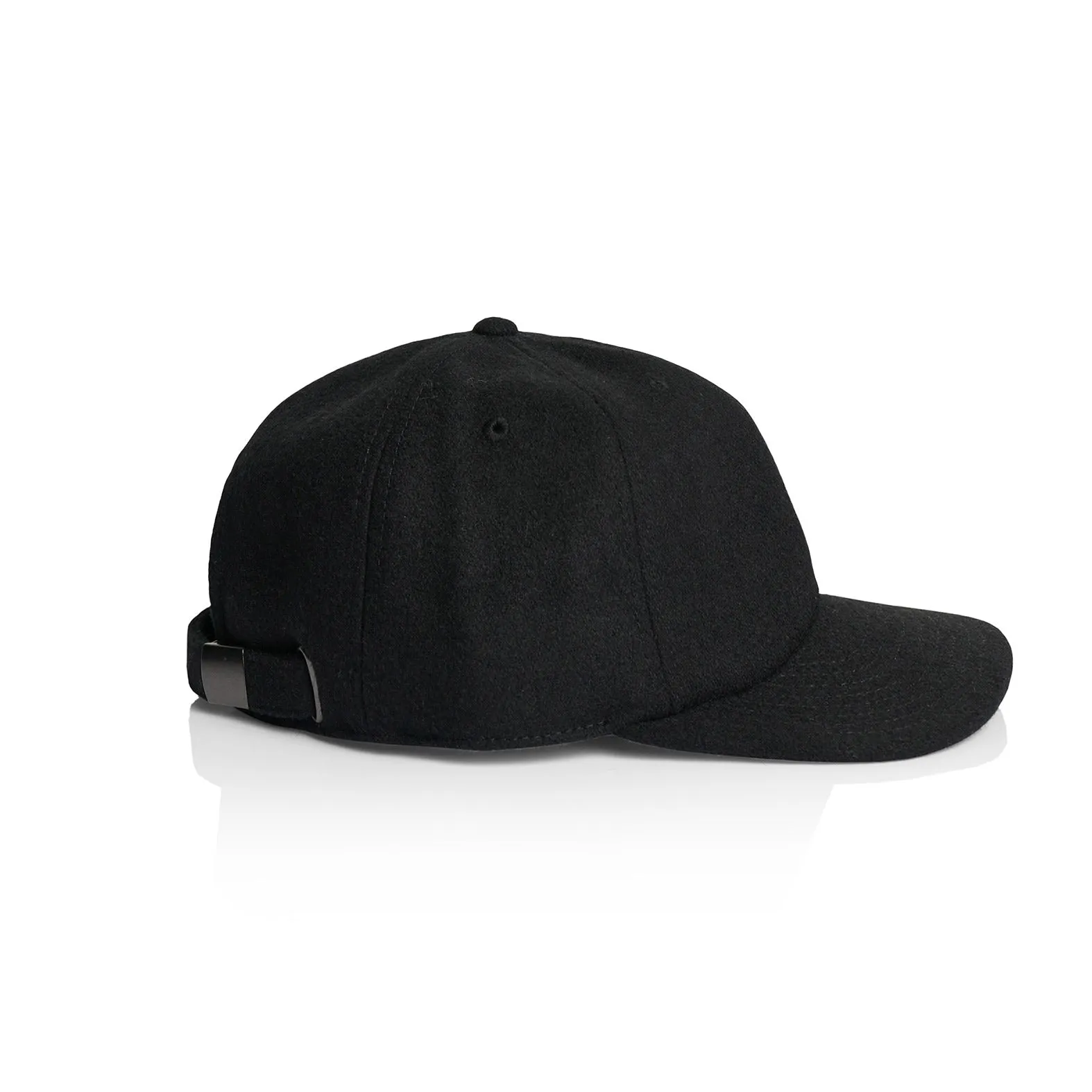 Minimal Wool Cap (Black)