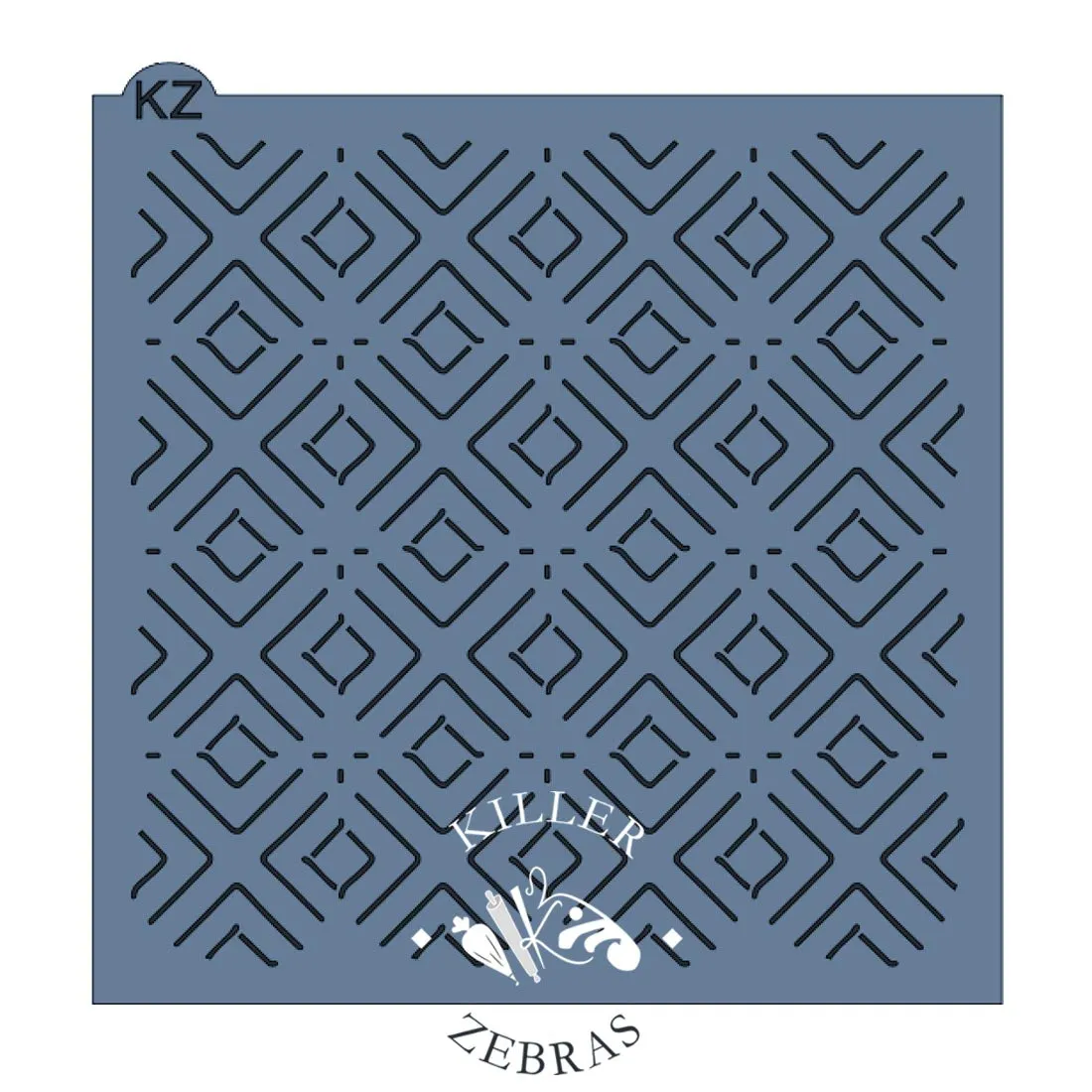 Minimalist Diamonds Stencil