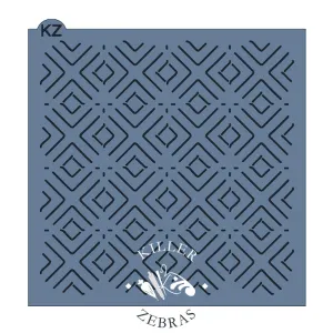 Minimalist Diamonds Stencil