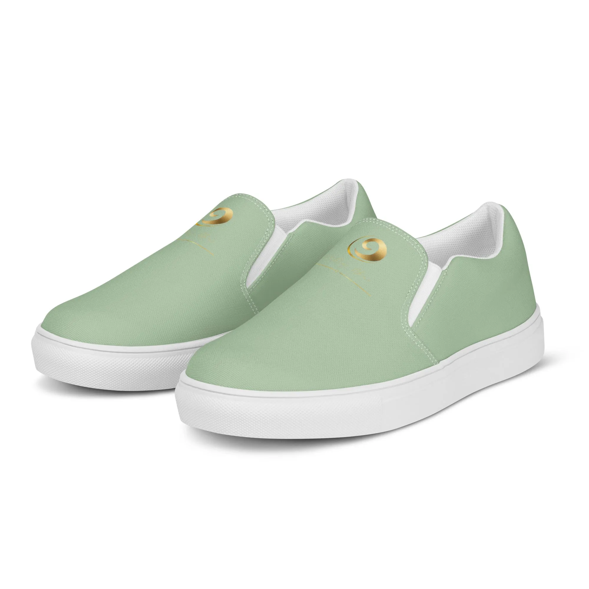 Mint Green Women’s Slip-on Canvas Shoes
