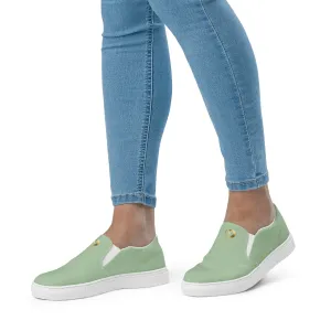 Mint Green Women’s Slip-on Canvas Shoes
