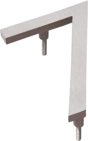 Montague Metal Products MHN-12-F-SD2-7 Solid Brushed Aluminum Modern Floating Address House Numbers, 12", Satin Nickel Powder Sand Two-Tone