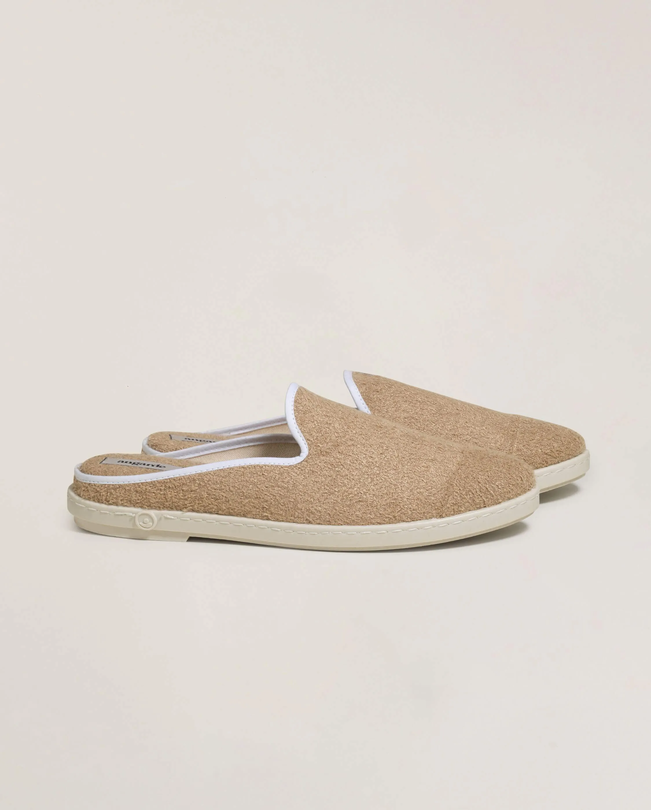 Mule homme éponge, beige