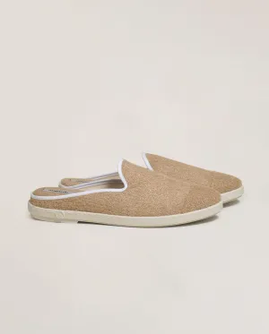 Mule homme éponge, beige