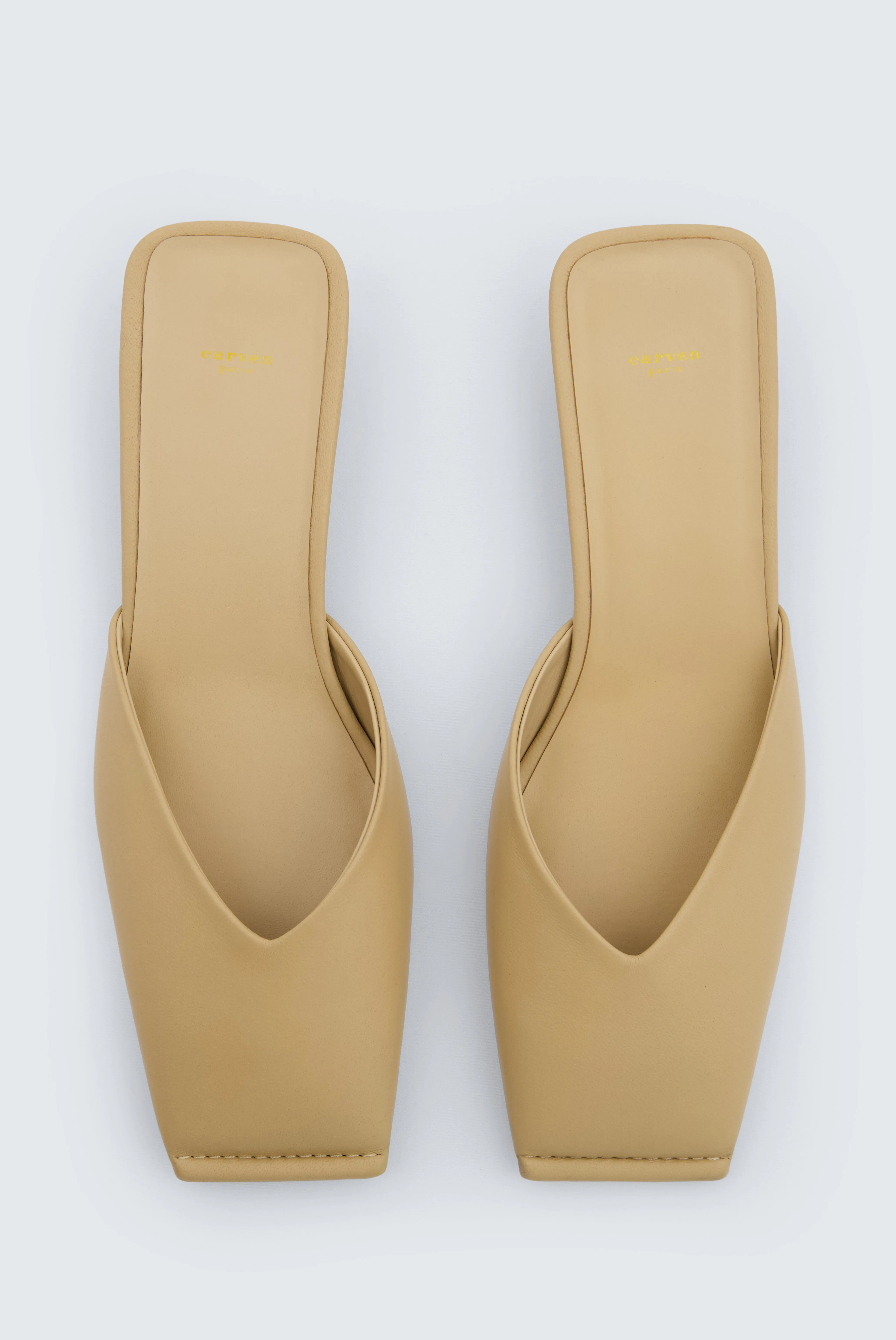 Mule à talon Vendôme en cuir