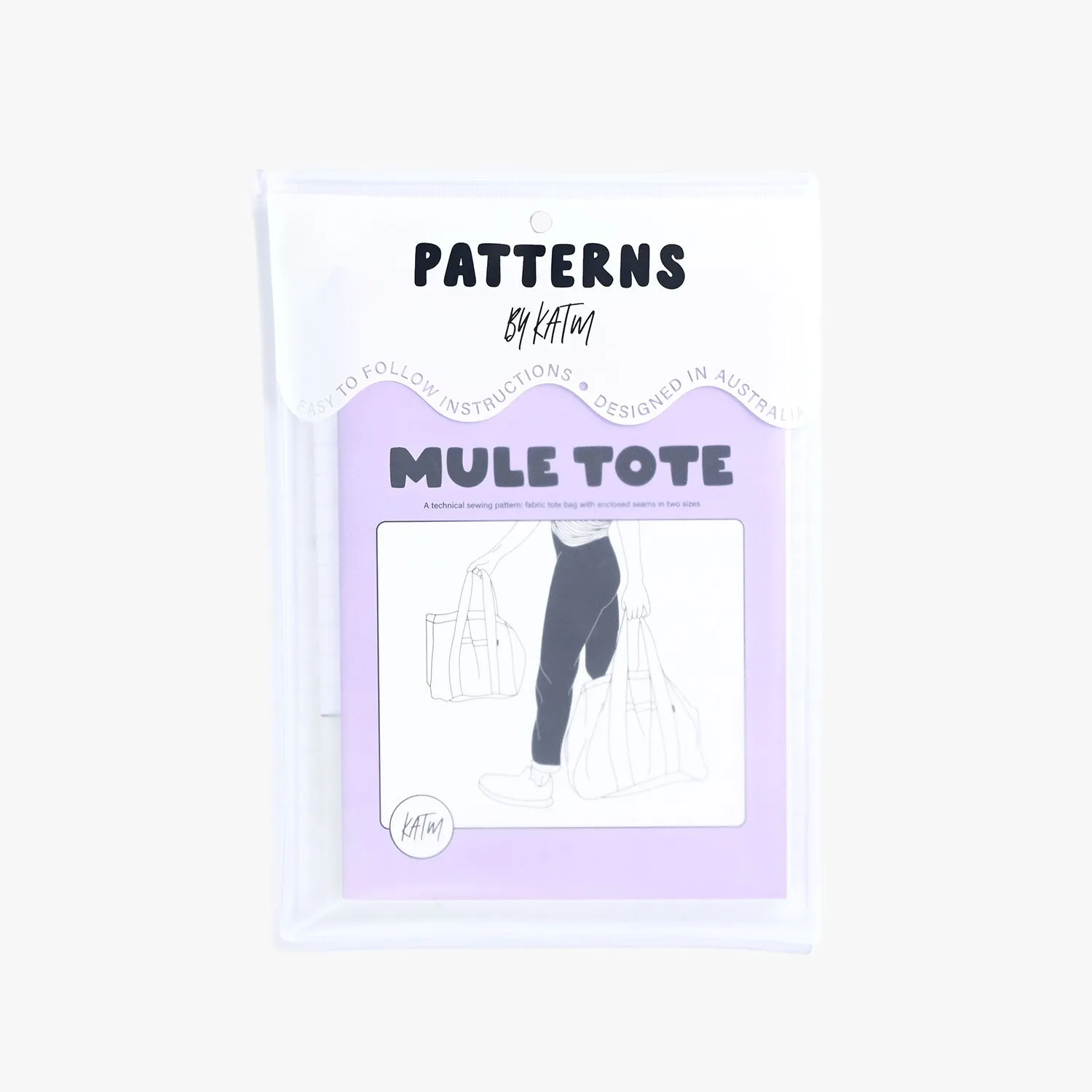 Mule Tote | Sewing Pattern by KATM ~ Printed Paper Pattern