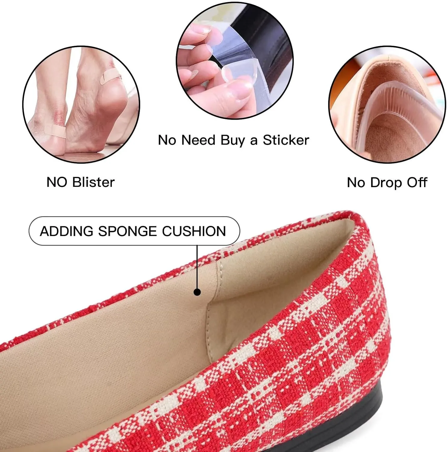MUSSHOE Flat Shoes Women Comfortable Slip on Women's Flats