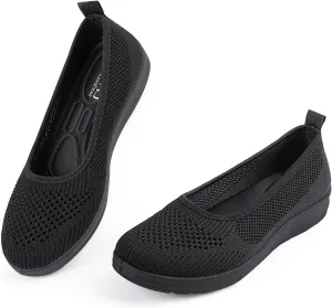 MUSSHOE Walking Shoes Women Breathe Mesh Slip On Sneakers Women Comfortable Lightweight