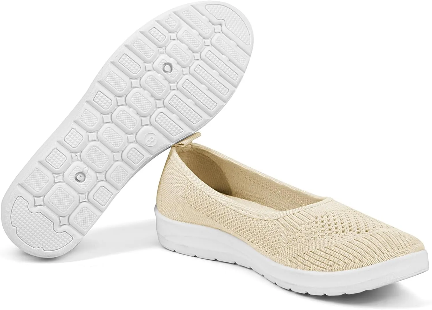 MUSSHOE Walking Shoes Women Breathe Mesh Slip On Sneakers Women Comfortable Lightweight
