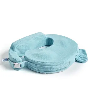 My Brest Friend Nursing Pillow - Deluxe - Enhanced Comfort w/ Slipcover - Ergonomic Breastfeeding Pillow For Ultimate Support For Mom & Baby - Adjustable Pillow W/ Handy Side Pocket, Aqua
