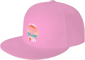 My Heart is On The Court Snapback Hat for Men Women Baseball Cap Adjustable Flat Bill Brim Hats