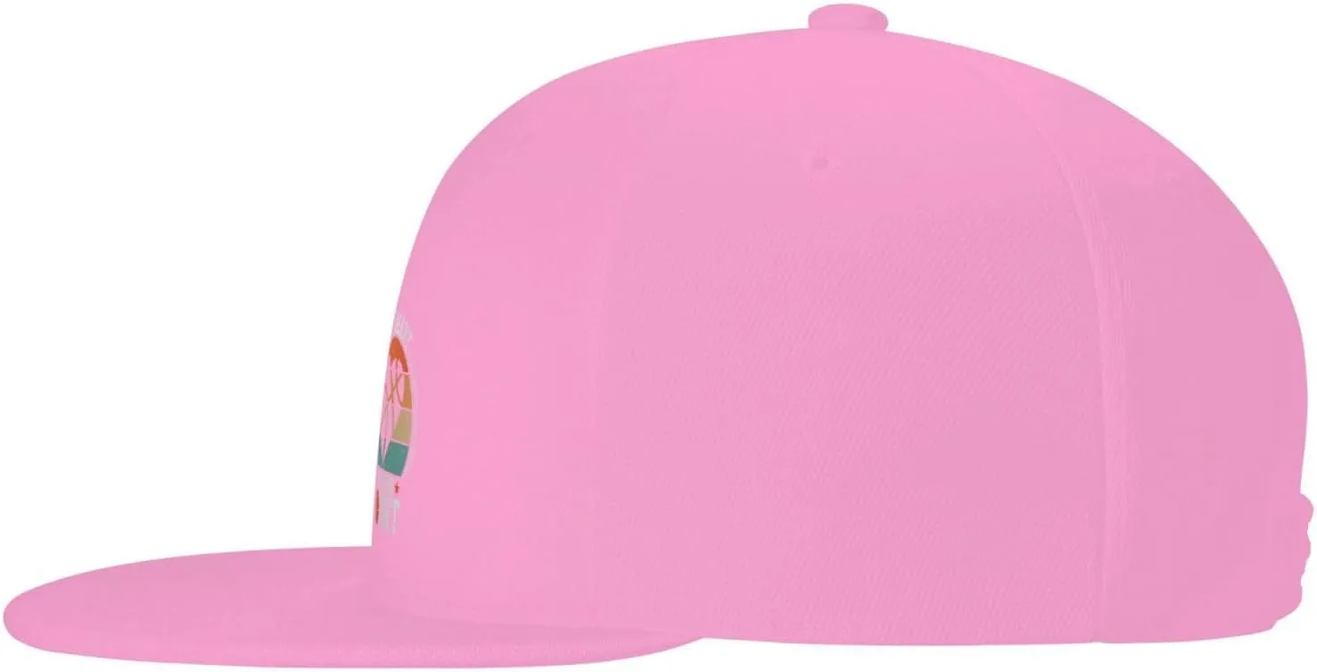 My Heart is On The Court Snapback Hat for Men Women Baseball Cap Adjustable Flat Bill Brim Hats