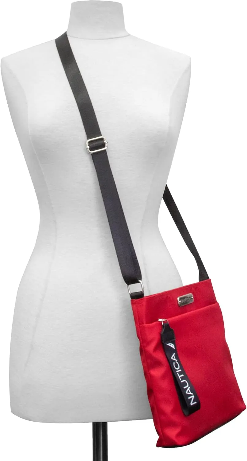 Nautica Diver Nylon Small Women's Crossbody Bag Purse with Adjustable Shoulder Strap