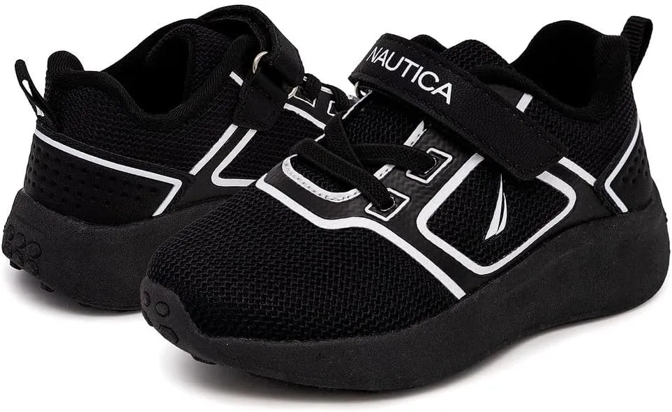 Nautica Kids Fashion Sneaker Athletic Running Shoe with One Strap |Boys - Girls|(Toddler/Little Kid)