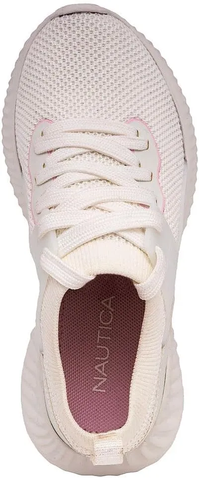 Nautica Kids Girls Metallic Fashion Sneaker Lace-Up Athletic Running Shoe I kappil I (Big Kid - Little Kid - Toddler)