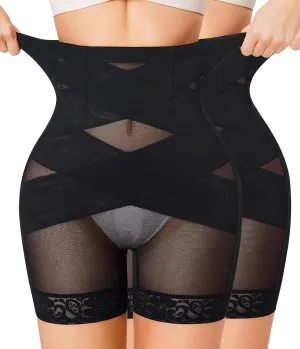 Nebility Shapewear Tummy Control Body Shaper High Waisted Butt Lifting Panties Shapewear Shorts Thigh Slimmer