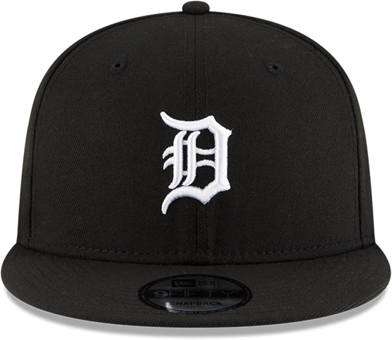 New Era Unisex-Adult MLB 9Fifty Black White Primary Logo Adjustable Snapback Hat Cap One Size Fits All