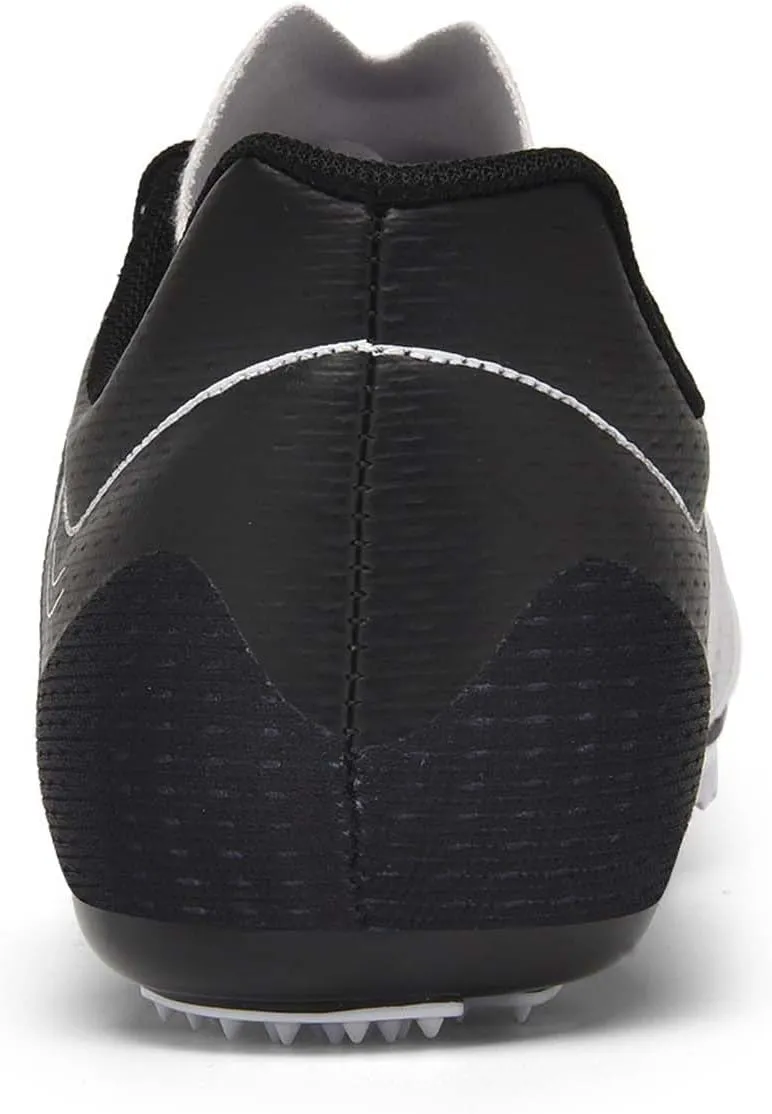 New Track and Field Shoes - Unisex, All Ages - Black - Mesh - Athletic - Minimal Cushioning - Lace-Up - Round Toe - Flat Heel - Sprint Running - Nail Spikes - US Size 12
