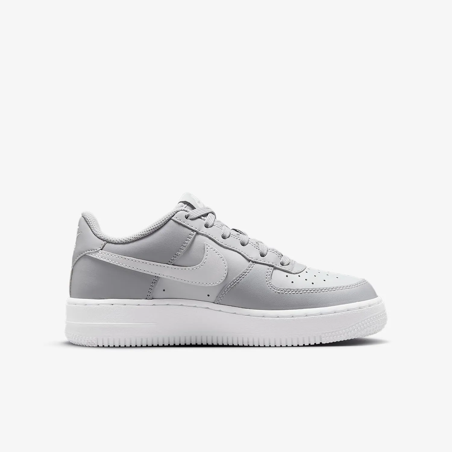 Nike Air Force 1 Big Kids' Shoes (FV5948-005, Wolf Grey/Pure Platinum/White)
