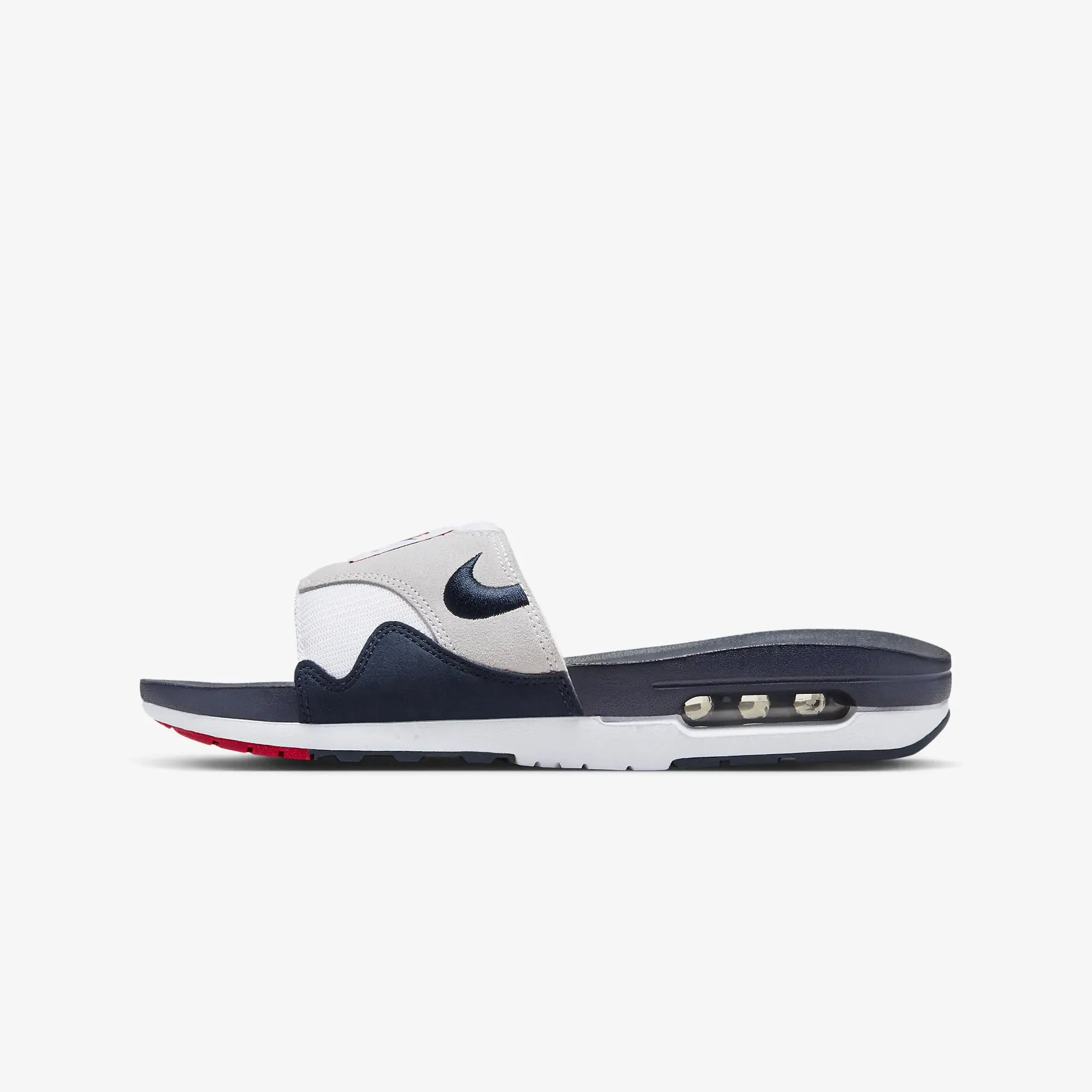 Nike | AIR MAX 1  { WHITE/OBSIDIAN-LT NEUTRAL GREY/UNIVERSITY