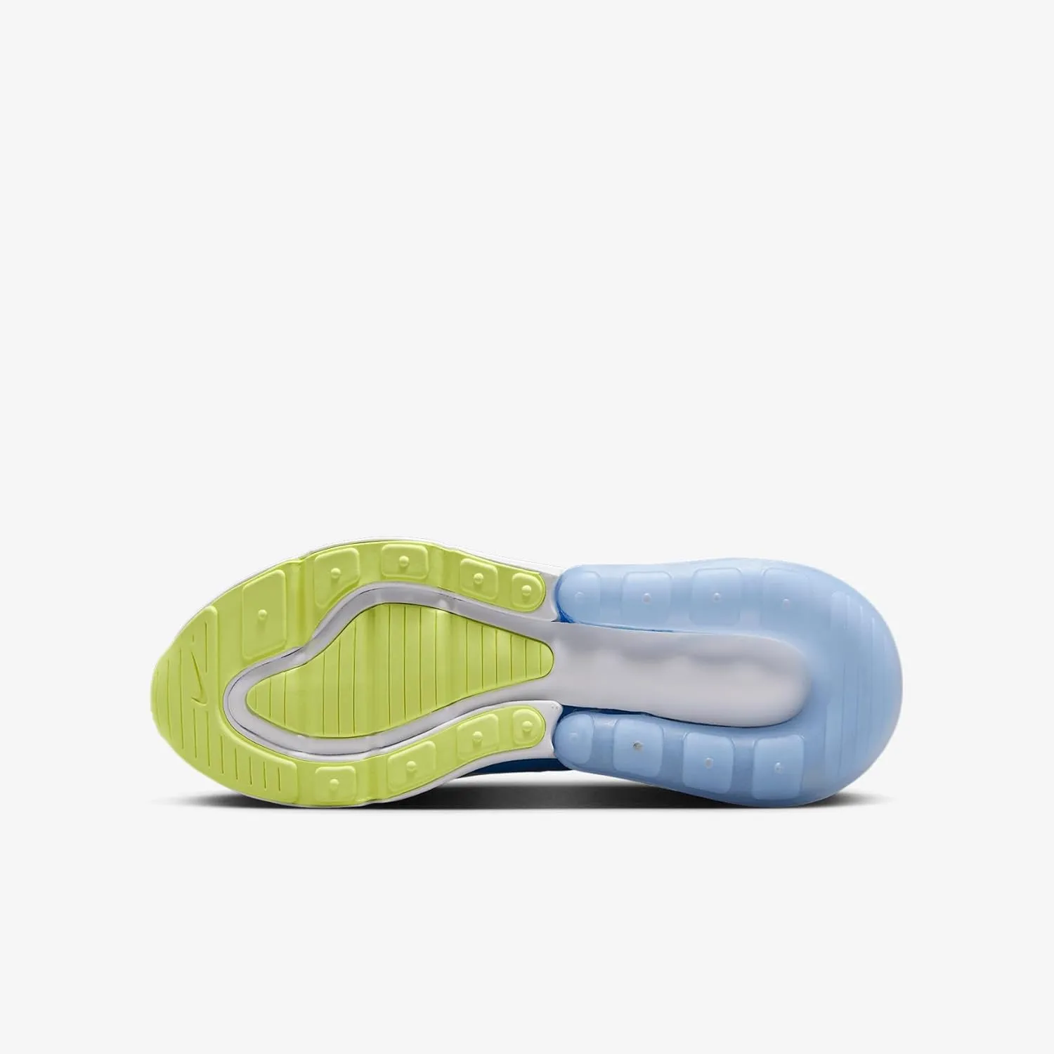 Nike Air Max 270 Big Kids' Shoes (IB4401-043, Pure Platinum/Rush Fuchsia/Blue Beyond/Light Lemon Twist)