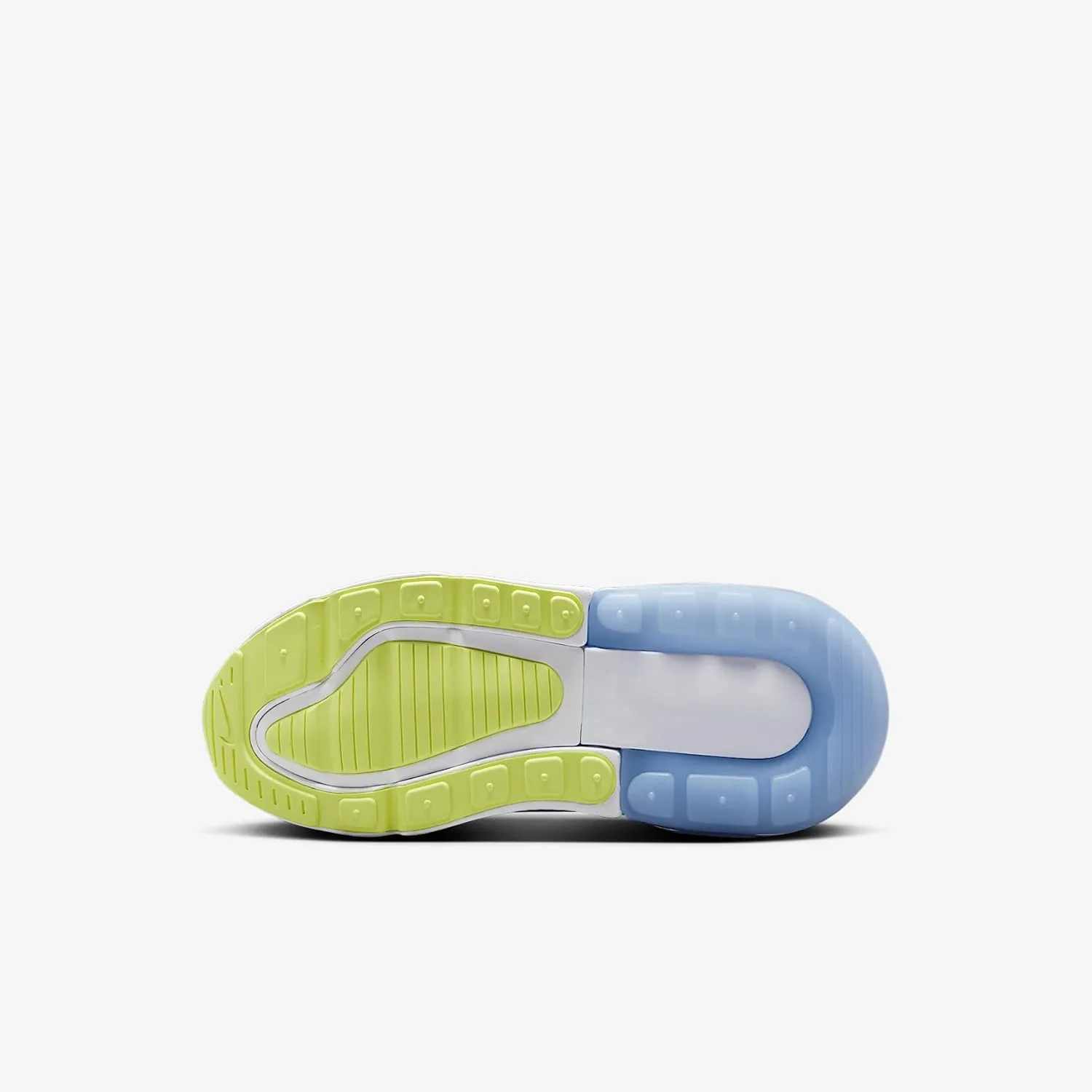 Nike Air Max 270 Little Kids' Shoes (IB4404-043, Pure Platinum/Rush Fuchsia/Blue Beyond/Light Lemon Twist)