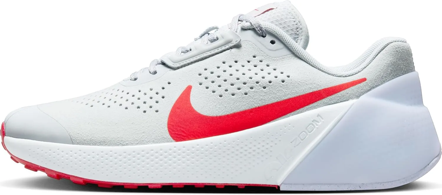 Nike Air Zoom TR 1 Men's Workout Shoes (DX9016-004, Pure Platinum/Football Grey/University Red) Size 11.5