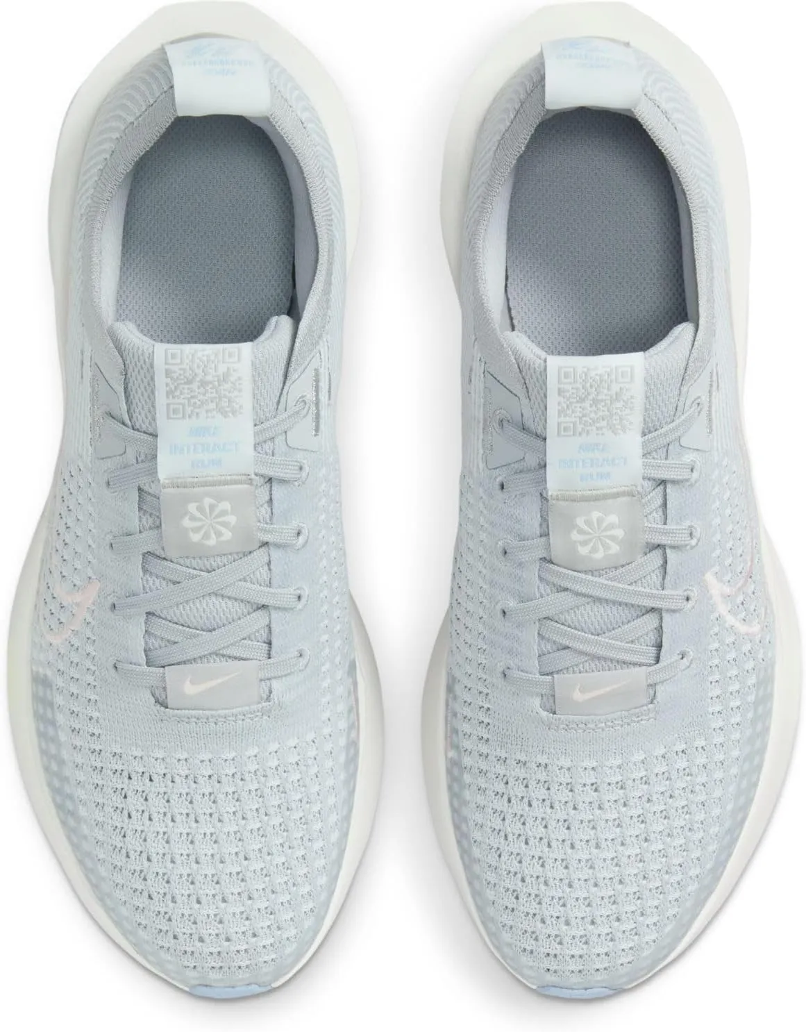 Nike Interact Run Women's Road Running Shoes (FD2292-012, Light Smoke Grey/Psychic Blue/Summit White/Echo Pink)