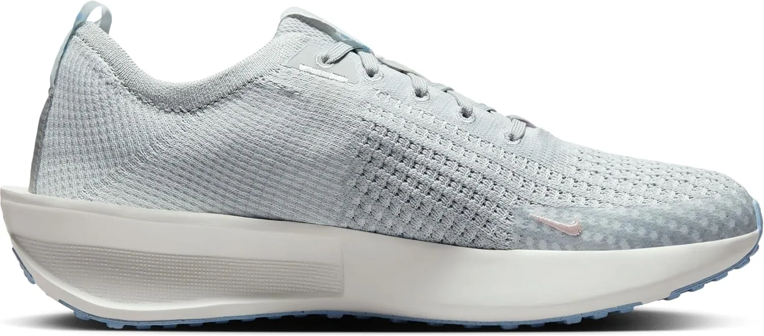 Nike Interact Run Women's Road Running Shoes (FD2292-012, Light Smoke Grey/Psychic Blue/Summit White/Echo Pink)