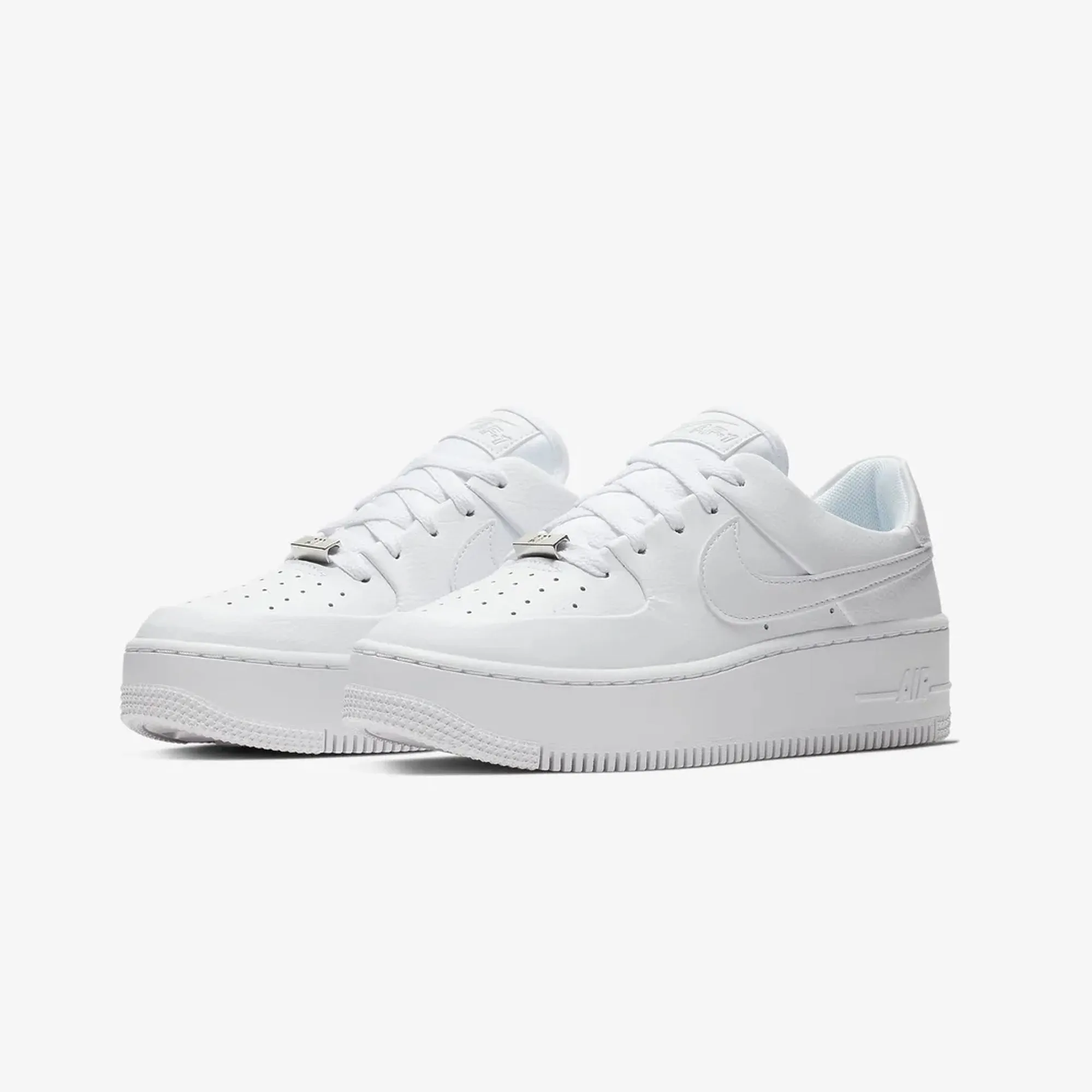 Nike | WMN'S AIR FORCE 1 SAGE LOW  { WHITE/WHITE-WHITE