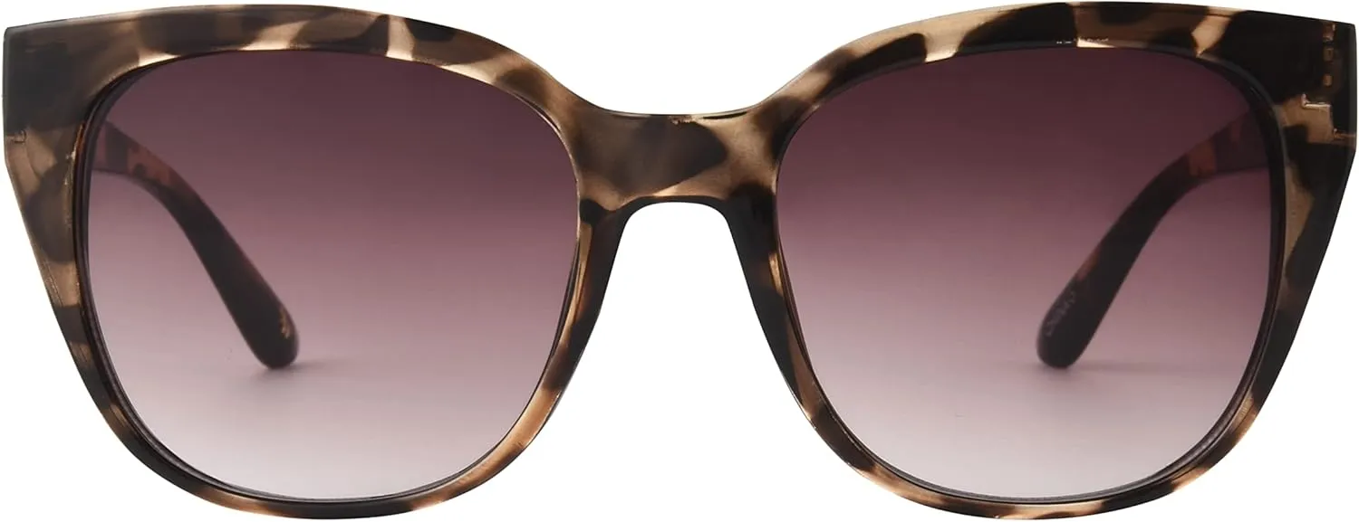 Nine West Women's Shayna Sunglasses Cat Eye, Brown Tortoise, 52mm