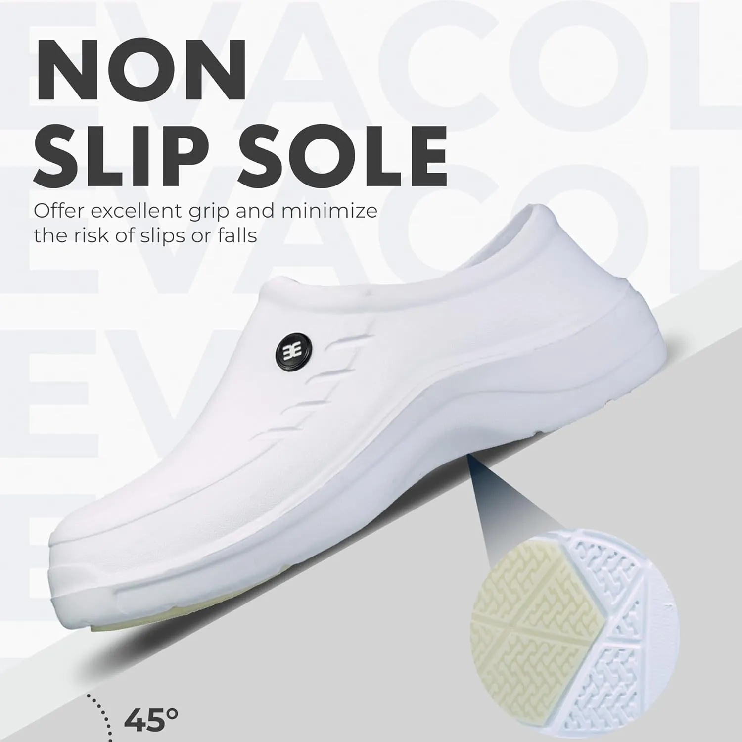 Non Slip Shoes for Women - Slip On Clogs, Comfortable Work Shoes