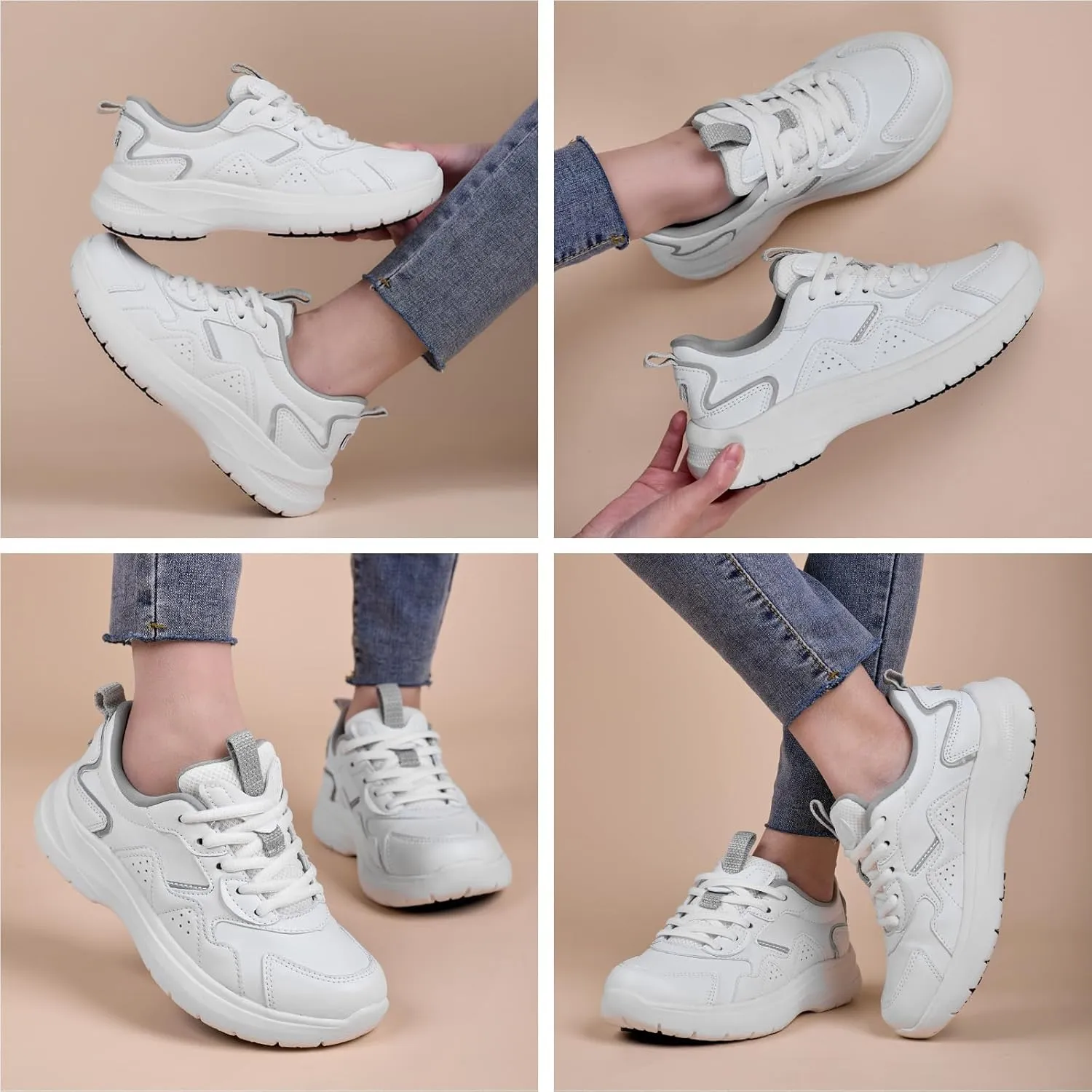 Non Slip Work Shoes Women Food Service-Lightweight and Comfortable Suitable for Restaurants and Crew Work