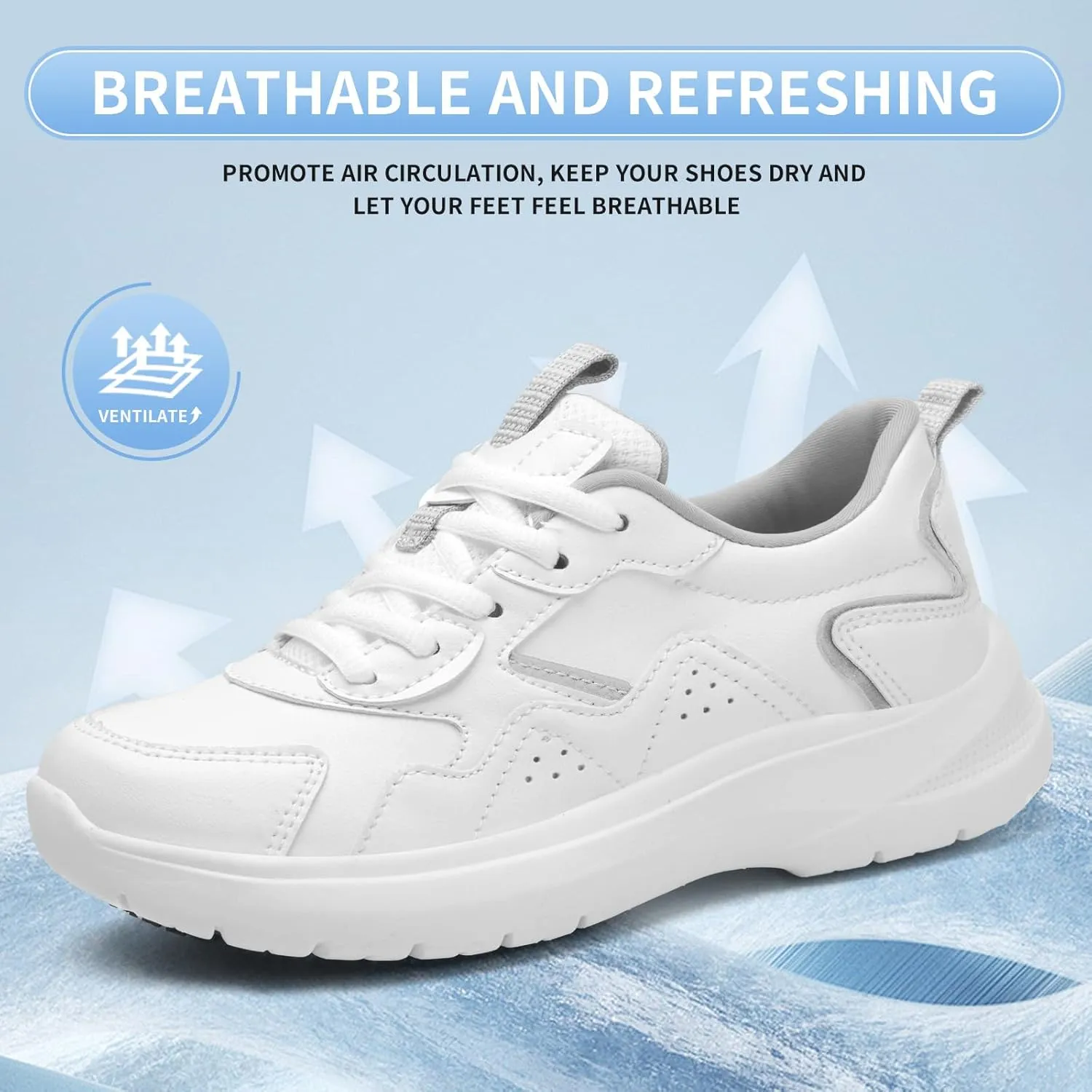 Non Slip Work Shoes Women Food Service-Lightweight and Comfortable Suitable for Restaurants and Crew Work