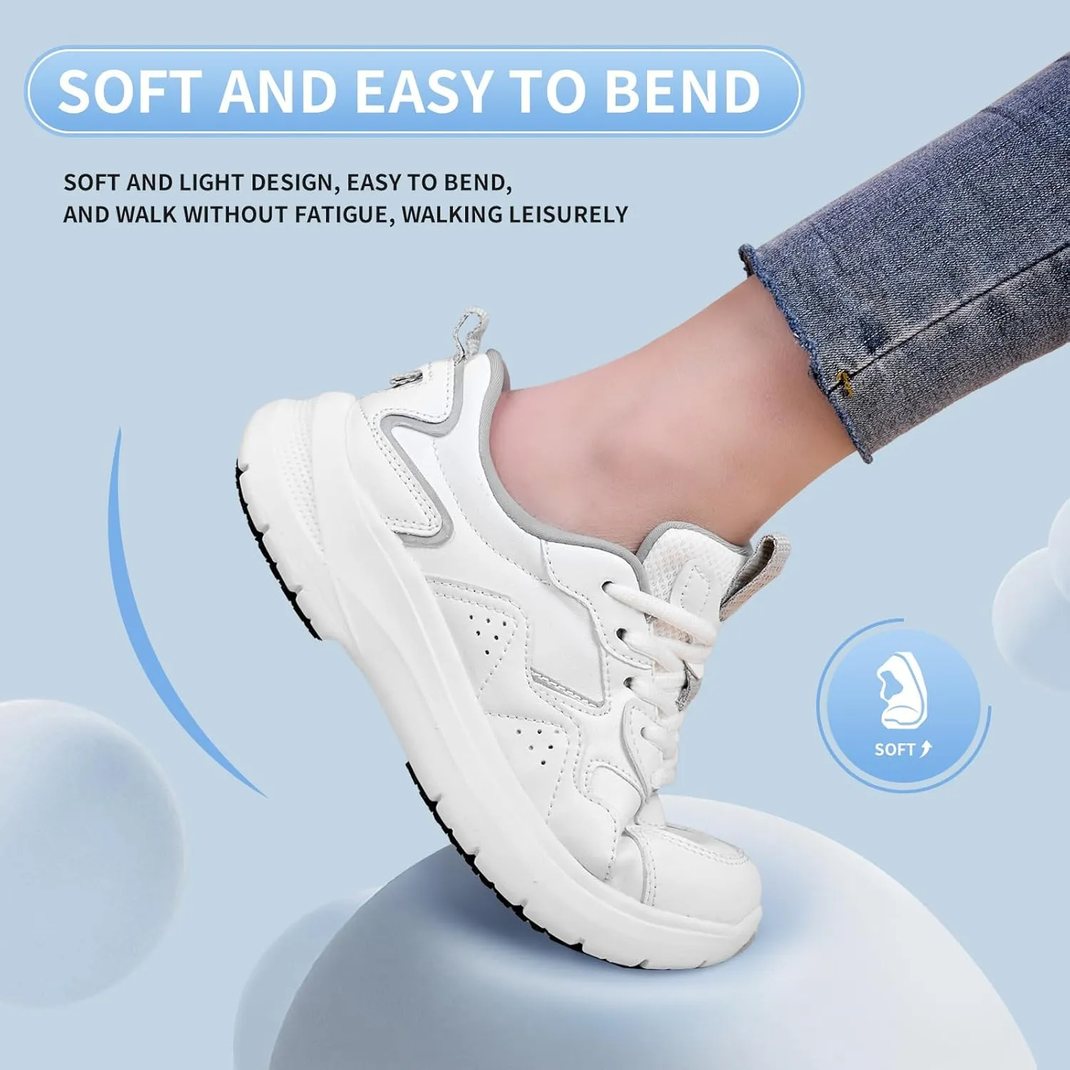 Non Slip Work Shoes Women Food Service-Lightweight and Comfortable Suitable for Restaurants and Crew Work