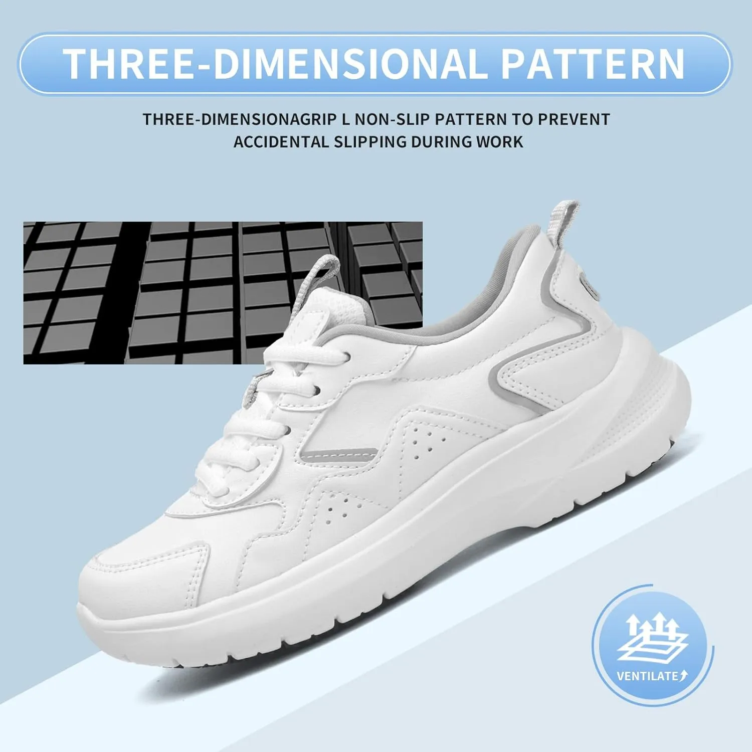 Non Slip Work Shoes Women Food Service-Lightweight and Comfortable Suitable for Restaurants and Crew Work