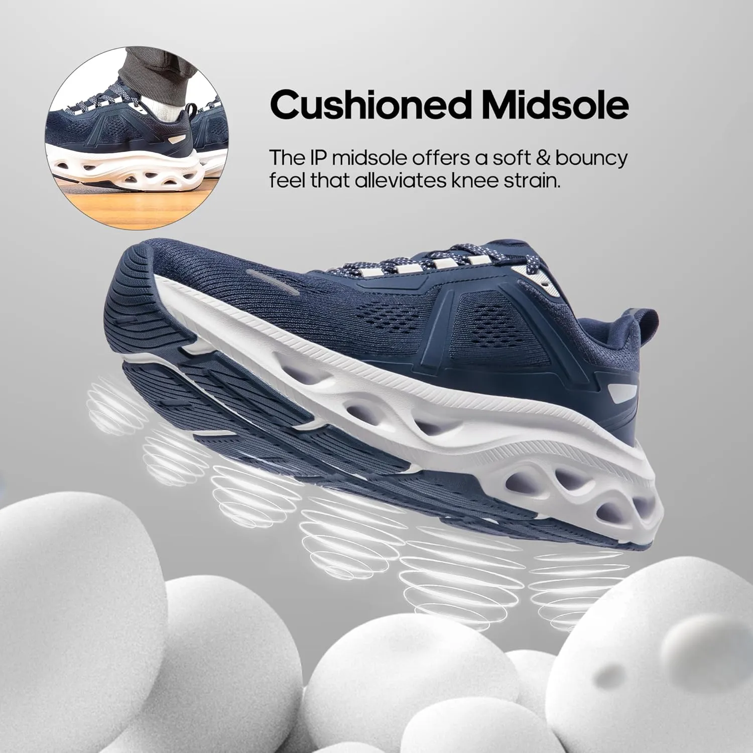 NORTIV 8 Men's Comfortable Walking Running Tennis Shoes MovePropel Athletic Gym Workout Jogging Cross Training Fashion Sneakers