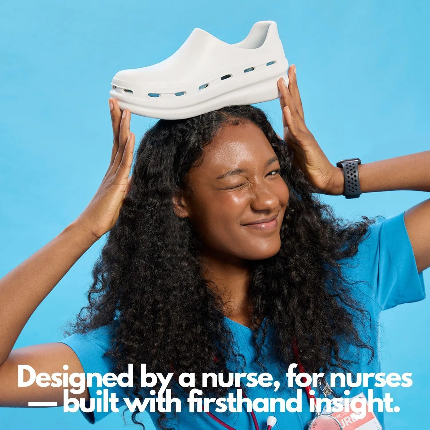 NURSTEP Unisex Lightweight Slip On Comfortable Slip Resistant Medical Nursing Clog Scrub Recovery Slides with Arch Support Insoles for Healthcare Hospital Work Operating Room