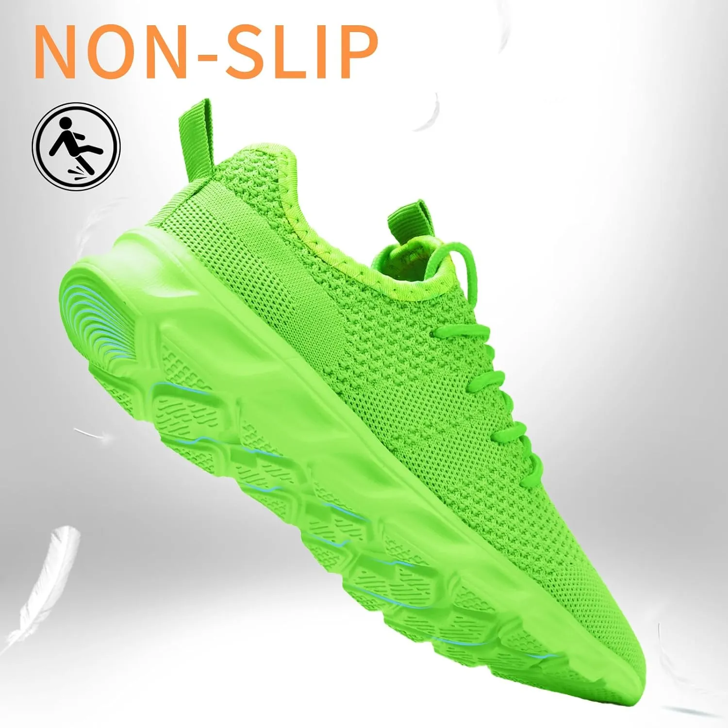 Oltyutc Tennis Gym Shoes for Women Lightweight Running Sneakers Slip On Walking Shoes for Outdoor Workout Travel