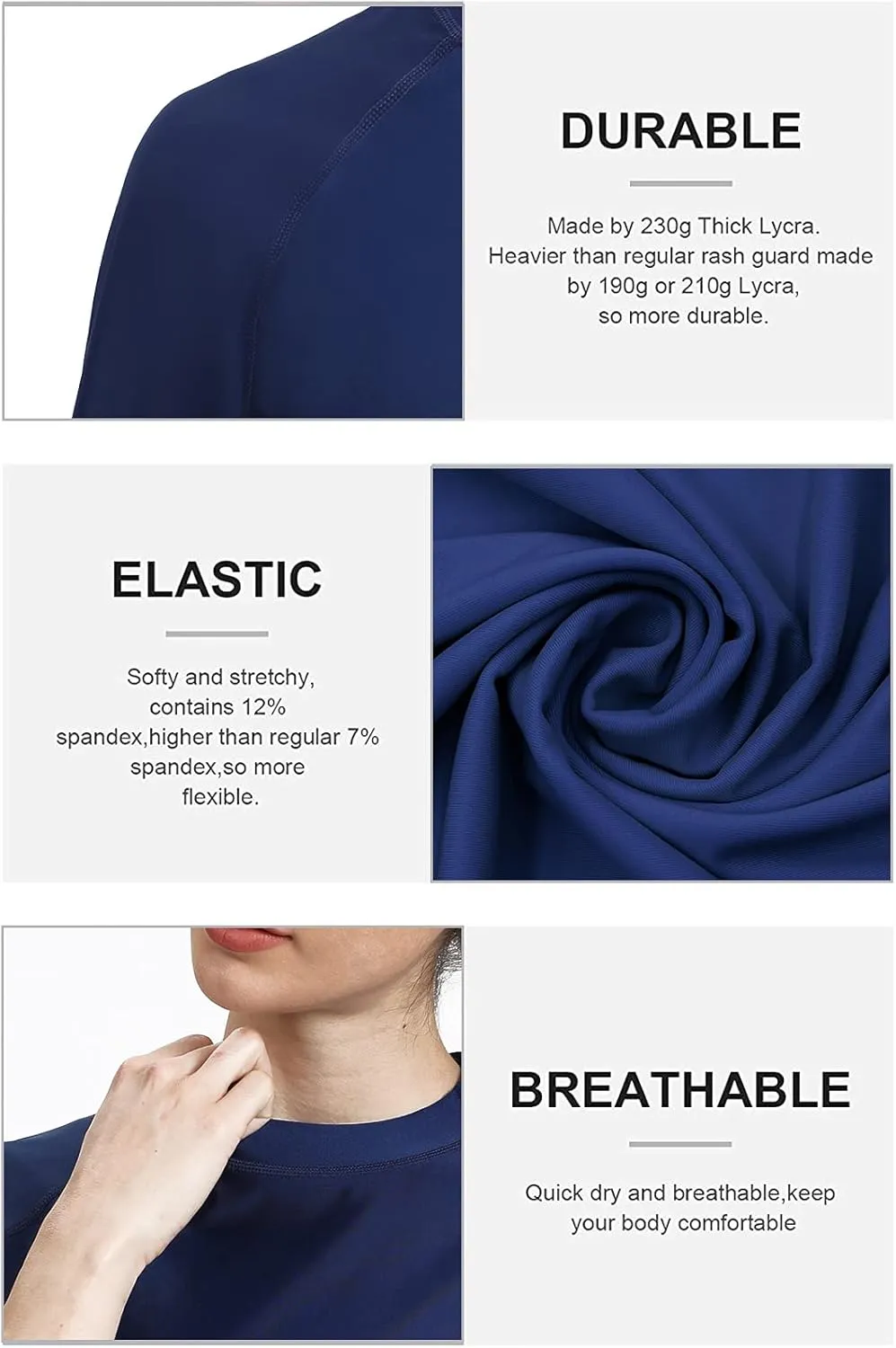 OMGear Rash Guard for Men Women Spandex Multi-Colors Long/Short Sleeve Swimsuit UPF 50  BJJ MMA Compression Shirt Surf Suit