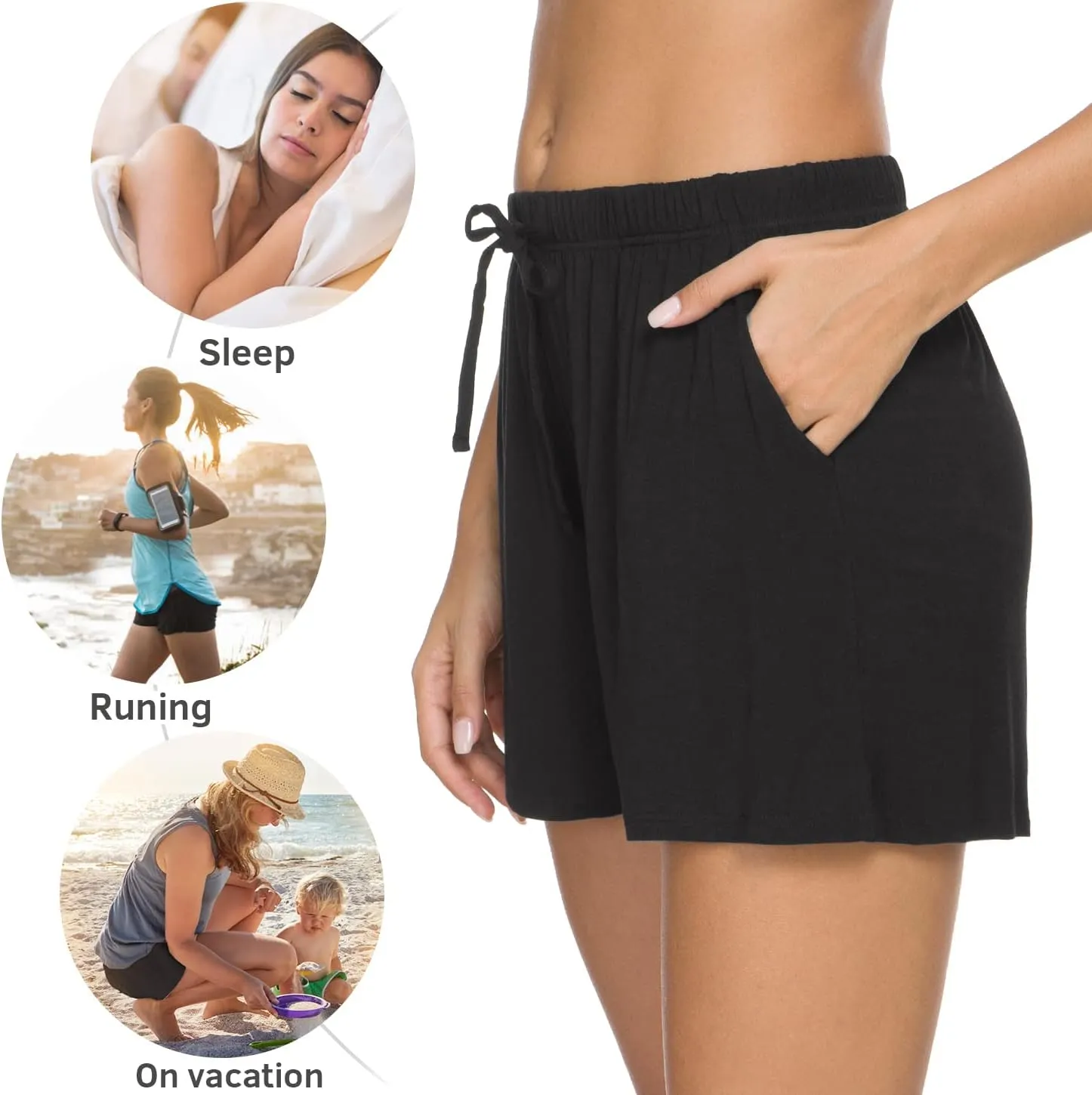 Orrpally Pajama Shorts Womens Lounge Short Sleep Shorts Pajama Bottoms