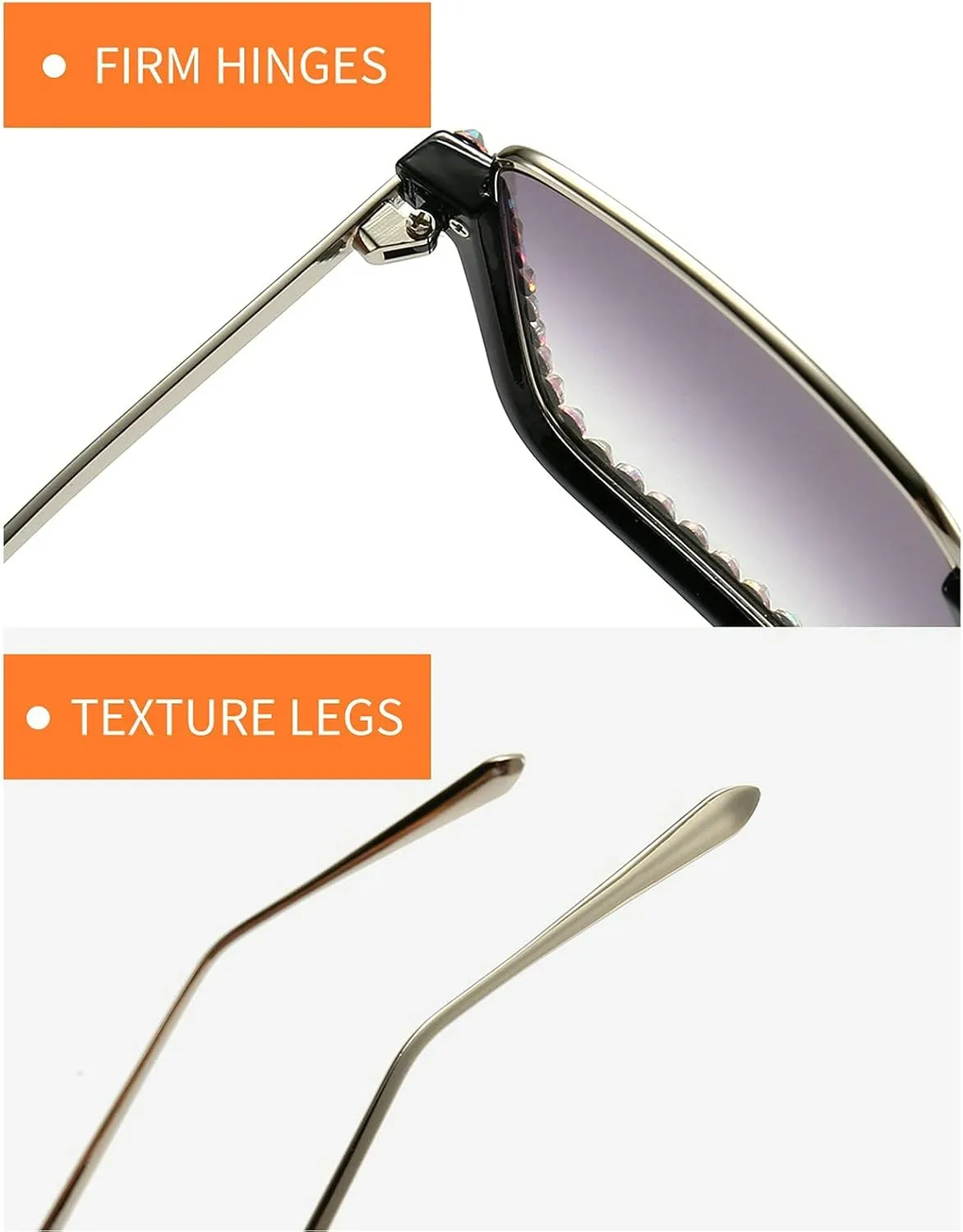 Oversized Diamond Sunglasses Women Rhinestone Square Sunglasses Vintage Men Bling Party Sunglasses Eyewear