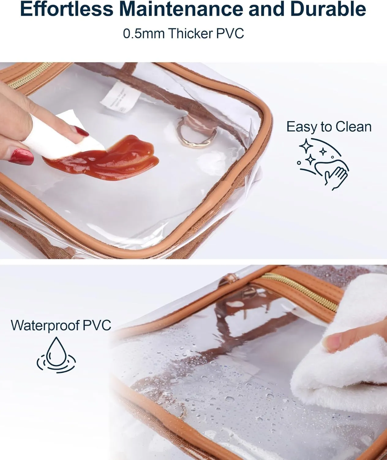 PACKISM Clear Bag for Stadium Events - Clear Sling Bag for Sport Concert, Clear Crossbody Bags for Women with Comfortable Strap