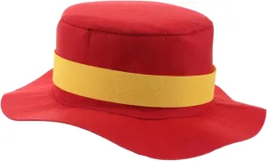 Performance Hat for Conjuring Shows Fabric Stage Performing Cap Stylish Flat Brim Cosplay Prop Elegant Halloween Christmas Party Dress Up Accessory