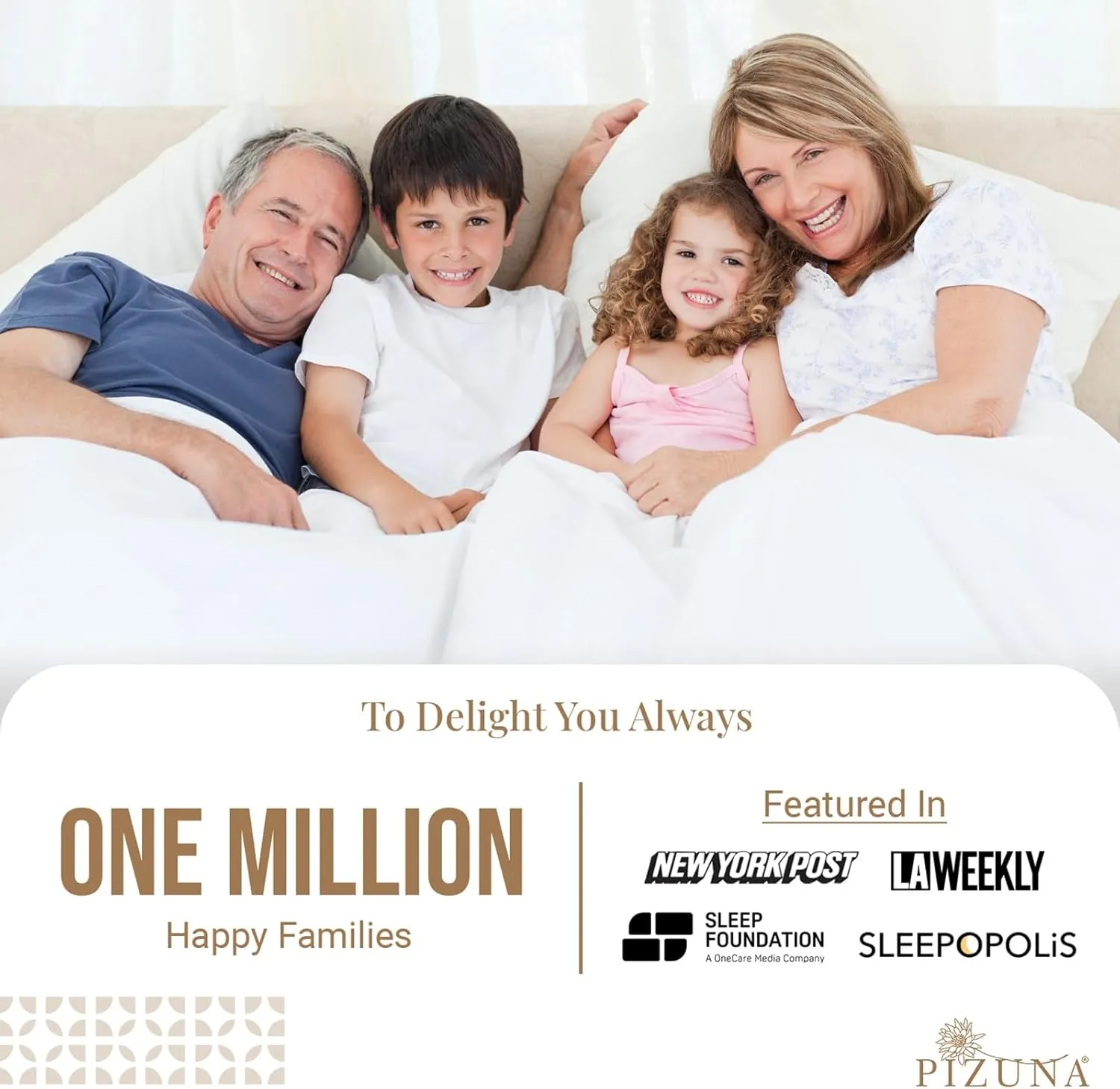 Pizuna Pure 100% Cotton Sheets California King Size, 800 Thread Count Long Staple Cotton Crisp Sateen Sheets California King with 15inch Deep Pocket (Combed White Cotton Sheets California King)