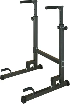 Power Tower Dip Station, Pull Up Bar Stand Adjustable Height Heavy Duty Multi-Function Fitness Training Equipment
