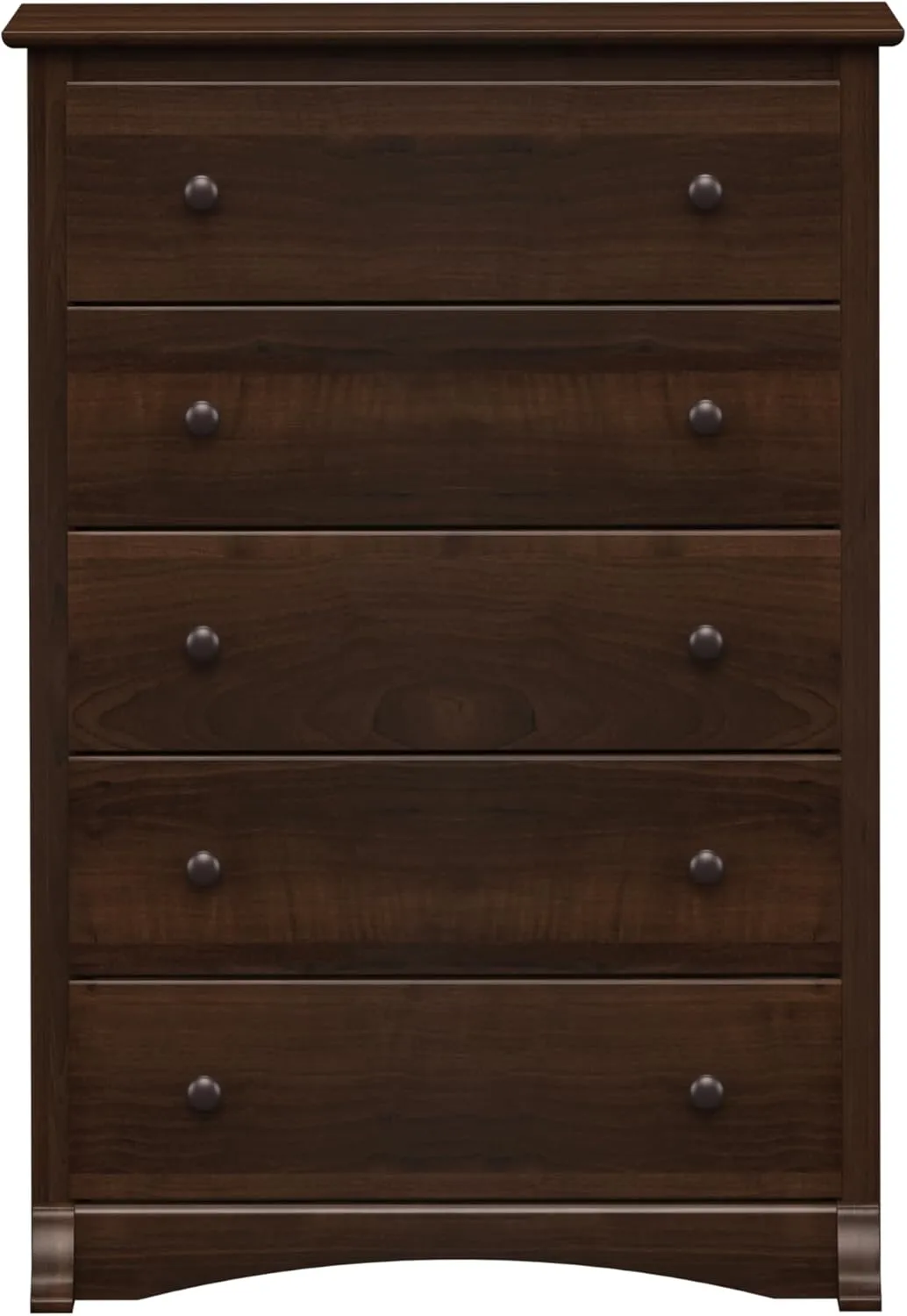 Prepac Sonoma Superior 5-Drawer Chest for Bedroom - Spacious and Stylish Chest of Drawers, Measuring 17.75"D x 31.5"W x 44.75"H, In Espresso Finish